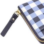 Kate Spade  Hyde Lane Gingham Michele Zip Around Wallet in Navy White, New w/ Tag Photo 6
