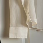 Madewell J.Crew Popover Placket Blouse In Marine Salt, Size Medium Photo 3