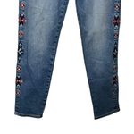 Driftwood Gizelle Embroidered Side Jeans Blue Women’s Size 27 Boho Southwest Photo 2