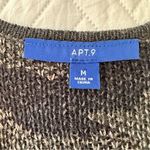 Apt. 9  Longline Cardigan Sweater Jacket Medium Gray Black Camo Print Normcore Photo 12