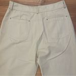 HYFVE  Khaki High Rise Wide Leg Lightweight Cotton Denim Trouser Pants Medium New Photo 7