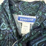 Pendleton Vintage Women Size 8 Plaid Rayon Skirt and Button Shirt Suit Christmas Photo 3