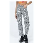 The Ragged Priest  Mono Marble Dad Jean Size 30 Black White‎ Denim Messenger Photo 2