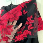 Badgley Mischka  Floral Popover Gown Photo 5