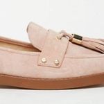 River Island  Blush Suede Tassle Loafers ASOS Photo 0