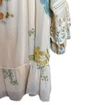 Multiples Tunic Top Womens XL Multicolor Floral Tiered Lagenlook Sheer Blouse Photo 4