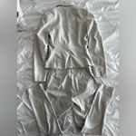 Elegant Beige Blazer and Pants Set Size 2 Photo 2