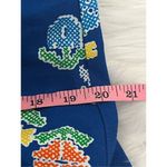 Malia Honolulu Vintage 60s Blue Floral Halter Dress XS Photo 9