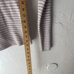 Gap ‎ Sweater Y2k Large Pink Gray Striped Stretch Crewneck Long Sleeve Pullover Photo 5
