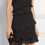 Cushnie et Ochs  bliss silk ruffle dress LBD sz 0 Photo 0