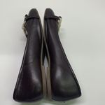 Hunter Dex Ballet Flat Slip On Shoes Dark Brown Leather Bow Size 37.5 | 7.5 Photo 8