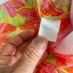Lilly Pulitzer  Pants Womens Small S Floral Palazzo Patterned Cotton Pink Orange Photo 6