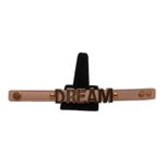 BCBGeneration Stylish Pink Leather “DREAM” Charm Bracelet with Snap Closure Photo 3