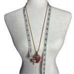 Betsey Johnson  Pink Rhinestone Lovely Carp Fish Pendant Chain Necklace Photo 4