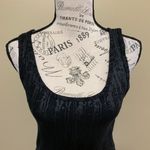 Mossimo Supply Co Mossimo Black Textured Faux Leather Large Tank Top Photo 2