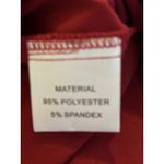 ESCALIER Women's Red Satin Bow Blouse Long Sleeve Shirt Top Size L Size L Photo 4