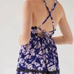 Urban Outfitters NWT Eliana Strappy Back Floral Babydoll Dress Purple Size XS Photo 0