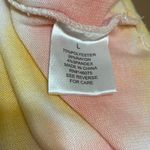 Theo & Spence sweatshirt womens creamsicle stripe top nwt Sz large Yellow Photo 1