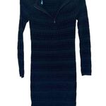 Alice + Olivia  Tabitha Chenille Cashmere Blend Dress Black Size SP Photo 5