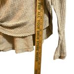 Urban Outfitters Out From Under Medium Waffle Knit Top Beige Oversized VNeck Tie Photo 5