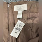 Loft Ann Taylor |  | Career Chic Brown Scallop Classic Pencil Skirt Size 16 NWT Photo 4