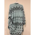 Johnny Was Biya Genoa embroidery sweater wrap in turquoise M $398 2294 Photo 5
