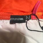 Pretty Little Thing Pink Abstract Print Slinky Asymmetric Strap Detail Bodycon Dress Photo 10