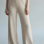 Cozy Life by the River Cream Bouclé Wide Leg Lounge Pants Medium NWT Soft Cozy Photo 0