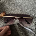 New Oversized Fashion Gradient Frameless Sunglasses Lavender Purple Photo 4