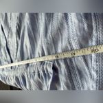 Love Riche Light Blue V-Neck Boho Whimsy Summer Beach Festival Cover Up Blouse Dress Photo 10