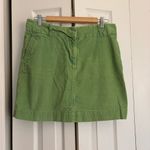 Vineyard Vines  Bright Green Corduroy Mini Skirt | Size 8 | Classic Preppy Style Photo 4