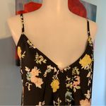 Talula  Black floral Cami Swing Tank Top Women's Size S small Photo 2