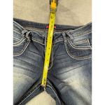 Bongo  Dark Wash Bootcut Jeans Womens 11 Contrast Stitching Back Flap Pockets Photo 7