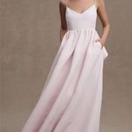 Anthropologie NWT Sachin and Babi Hadley v-neck back now empire gown in pink Photo 0