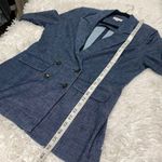 Evereve Alexa Jean Cotton Blazer in Blue Small Photo 4