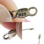 Diamond Double Heart Sterling Silver Box Chain Pendant Necklace Photo 11