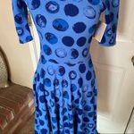 Lu La Roe Nicole Blue Dress with Blue Circles Photo 5