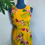 Ambiance Tropical Print Tie Back Jumpsuit Pink Photo 1