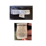 Vintage Russ Berens Mailbu USA Open Front Cape Sz L Black Linen Artsy Fe… Photo 10