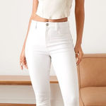 American Eagle ✨AE Ne(x)t Level Curvy High-Waisted White Sz 12/31W Jeggings✨ Photo 0