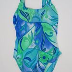The Cove Vintage 80s LE Retro Floral One Piece Swimsuit Photo 3