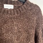 Bella Dahl  brown boiled wool boucle sweater Photo 1