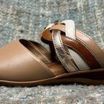 Walking Cradles Cruz Braided Leather Sandals in Neutral Multi (Wide) Size 7 Photo 0