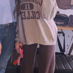 H&M  Brown Jeans Wide-Leg Photo 0