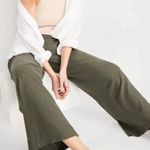 Old Navy Moss Green Mid-Rise Soft Wide-Leg Linen-Blend Pants Size XXL NEW Photo 2