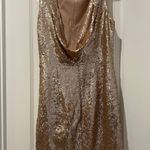 Lulus Gold Sequined Dress Photo 1