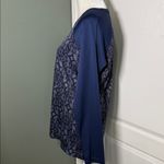 Patagonia Capilene Midweight Base Layer Long Sleeve Top Navy Print XL Photo 3