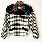 Vintage Canvasback Lytton Horsfield 80’s Check Retro Jacket Blazer XS Black Photo 0