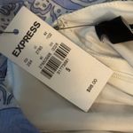 EXPRESS  blue paisley ruffled faux wrap high low hem dress Photo 4