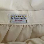 Bespoke Vintage Ivory Circle Skirt Pink Blue Floral Appliqué Adjustable Small Photo 4